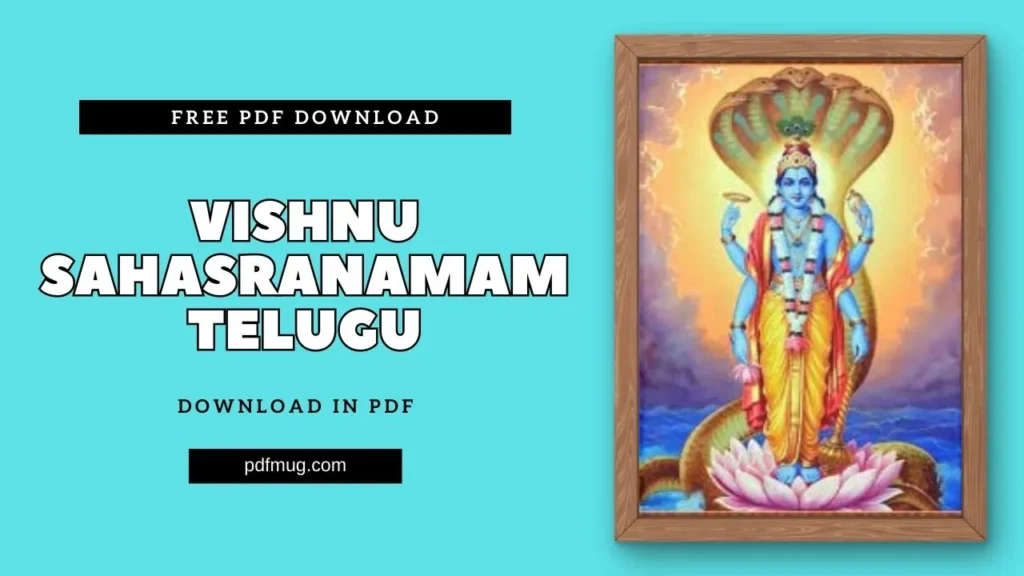 Vishnu Sahasranamam Telugu PDF Free Download