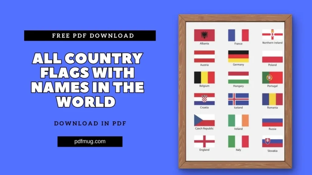 All Country Flags With Names In The World PDF Free Download