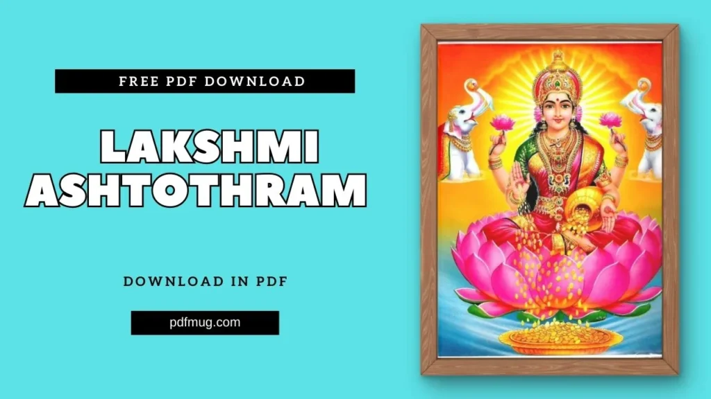 Lakshmi Ashtothram PDF Free-Download