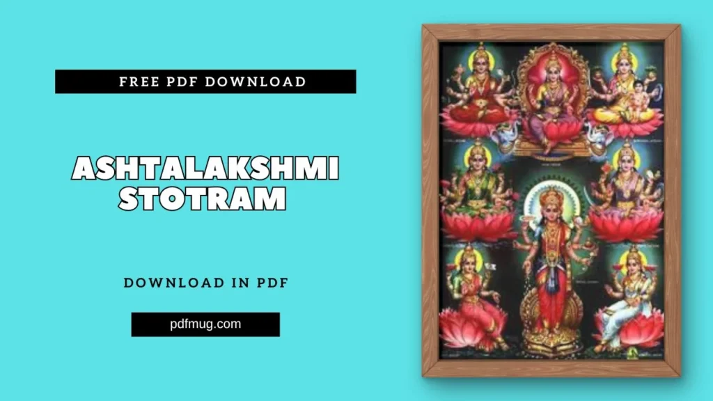 Ashtalakshmi Stotram PDF Free Download