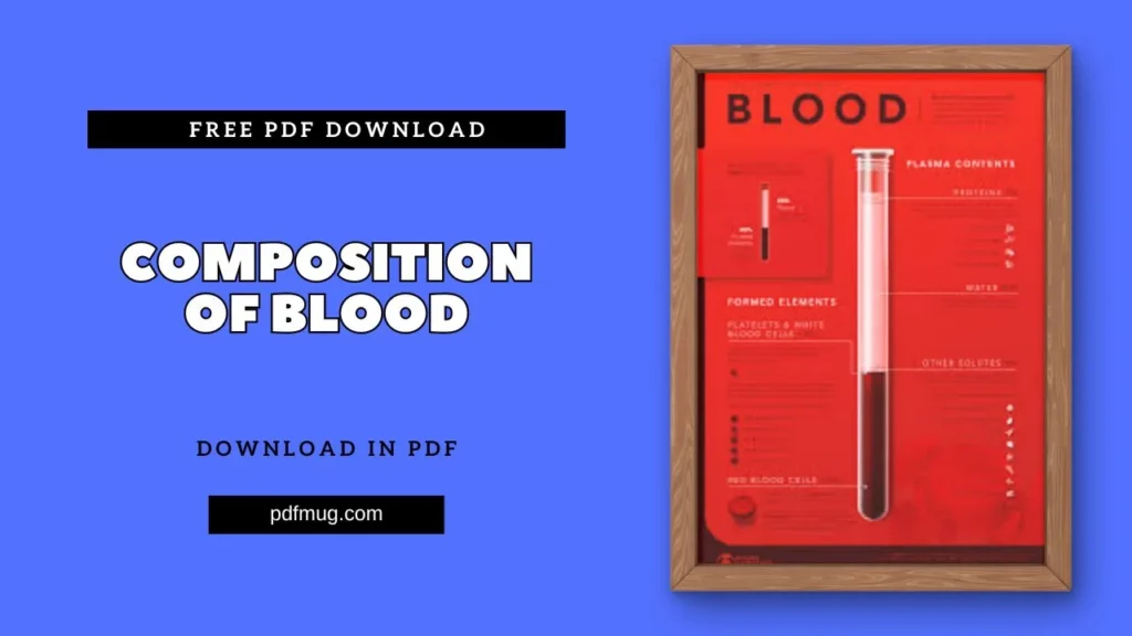 Composition Of Blood PDF Free Download