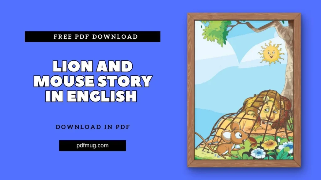 Lion And Mouse Story In English PDF Free Download