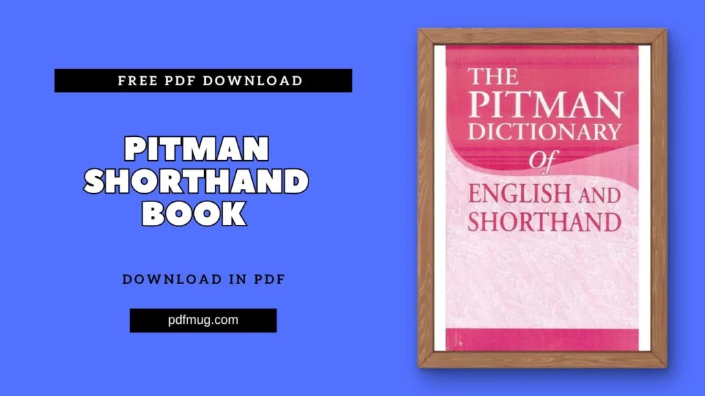Pitman Shorthand Book PDF Free Download