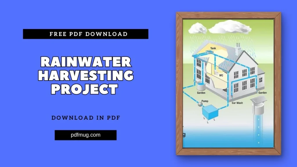 Rainwater Harvesting Project PDF Free Download