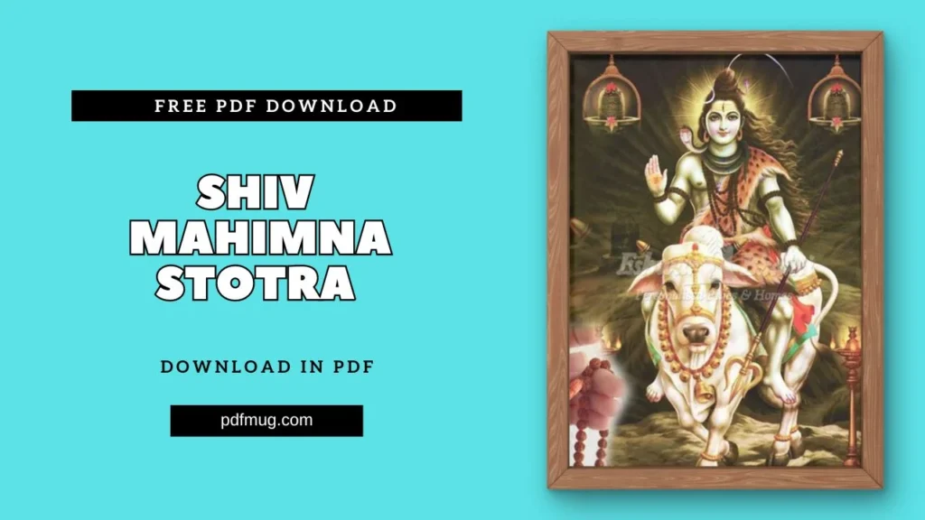 Shiv Mahimna Stotra PDF Free Download