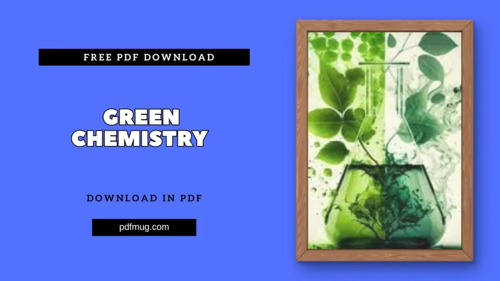 Green Chemistry PDF Free Download
