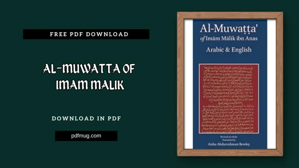 Al-Muwatta Of Imam Malik PDF Free Download