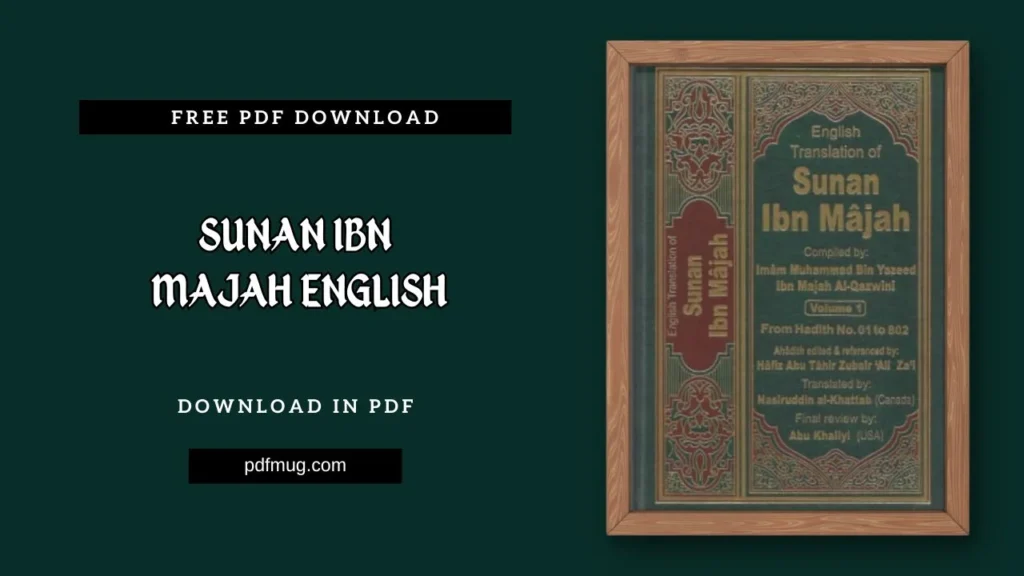 Sunan Ibn Majah english PDF Free Download